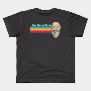 Ram Dass Be Here Now Rainbow (light) Kids T-Shirt